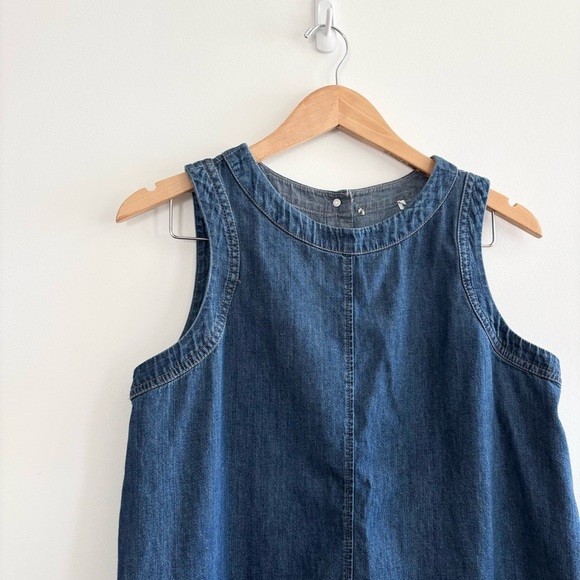 Marks & Spencer Denim Sleeveless Scalloped Vest Blouse - Picture 5 of 10